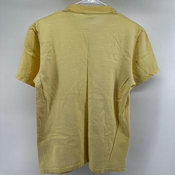 Vintage Stedman Kansas T-Shirt Super Hi-cru 80s Graphic 100% Cotton Yellow M - Picture 6 of 6